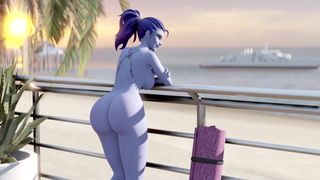 Widowmaker, Content With Life, Loves The Ocean View In The Nude