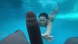 Underwater Sex Home-made Youngster Crushed By BBC Large Dark Schlong