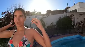 Lalilove returns with a relaxing ANAL SEX by the pool