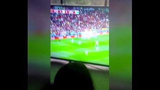 I fuck my friend's mom while we watch the game of Portugal Vs Uruguay two-0 how yummy it is