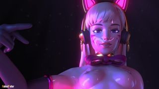 Sexy Naked D.Va and Butt Plug | Overwatch Porn
