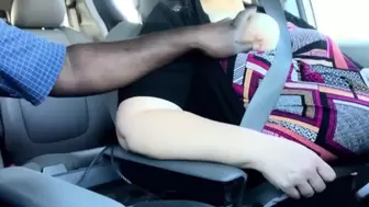 Cute Horny Monstrous Bum SSBBW Milf Caught Publicly In Car With Ebony Dude Touching Tits, Touch My Wifey