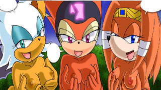 Sonic (Knuckles Rouge Fucking Porn Parody) - Saturday Night Fun #2 (Hard Sex) (Asian cartoon)