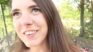 Public Anal Sex for Thin German Youngster Mina at Pickup at Wacken Festival