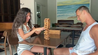Skank lost her Anal in a Jenga game and was sexed hard in the Bum