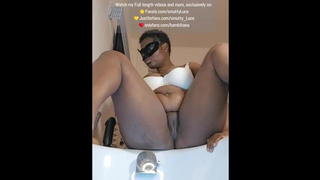 Her puffy Vagina and Butthole get worked until they both Squirt