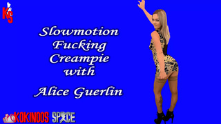 Part 6 and End of the Fuck with Alice Guerlin, with a Vaginal Cream-pie, to Fill Her Vagina with Spunk. All in Slow Motion, to Allow