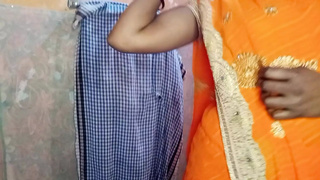 Brother-in-law sexed neighbor's sister-in-law by wearing yellow saree