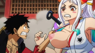 1 piece luffy fuck hard core nami gigantic melons & small rear-end cream-pie squirting hentai asian cartoon uncensored