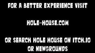 Hole House Gameplay - Rebecca Cyberpunk Moaning Cums Anal Dildo Fucking