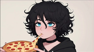 Pizza and Pop Corn for My Femboy Roommate
