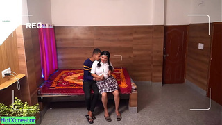Alluring College lady fucking with wearing college uniform! Indian College Sex