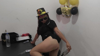Anal plug in my rear-end!! This is a new form of pleasure