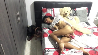 I dildo my vagina thinking about my guy at my man's house