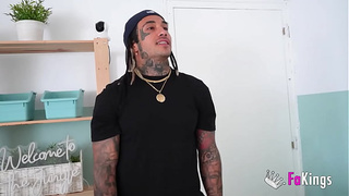 My first time in the behind. Lara Rey is begging for anal sex. Edu Sanchez will debut this Hispanic's tight booty in FAKings