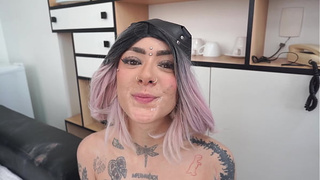 Maria Morangoh, white Braziloan alt rammed balls deep by large dark schlong (Anal, 0% vagina, BBC, inter-racial, slutty talk) OB498