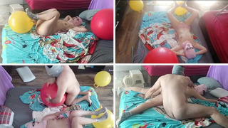 Oral sex with amateurs wifey, hairy twat, large behind. Sensual massage of a sexy lovers with oil on the bod