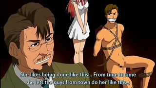 Cartoon maid nailed by strangers