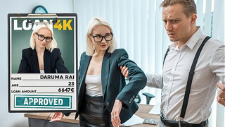 LOAN4K. Dirty Daruma Rai is starting her business with hard anal fuck with a loan manager