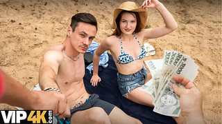 VIP4K. Anal sex by the lake after picking up a lady