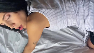 SHE SCREAMED - Busty Enormous Boobies Hispanic 18yo Rimming in Rough SELF PERSPECTIVE