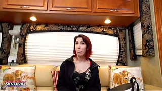 Scarlet Foxx Inked Red-head MILF Sloppy Rimjob And Passionate Hand-job Heat!