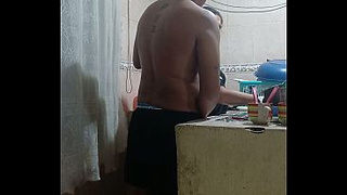 Mexican woman having anal sex in the kitchen, hurry up my boss will arrive any minute now. Mexico City
