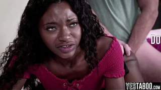 Giant booty skinny black youngster finally lets huge rod bf anal fuck her