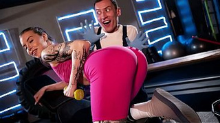 Janitor Ditches Cleaning for a Deep Anal Drill with Gym Babe