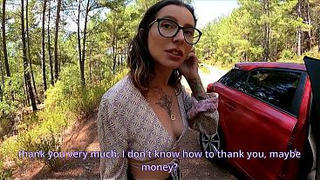 I helped a stranger with her car and Tore her tight, plump Rear-end!