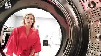 Fucking my Step Mom in the Rear-End while she is Stuck in the Dryer - Cory Chase