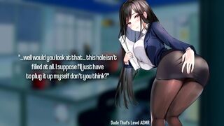 The Buttslut Secretary can't be this Lewd! (Anal ASMR)
