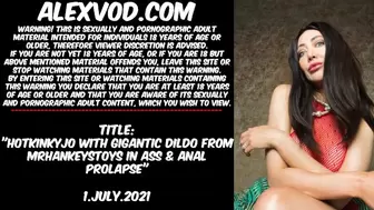 Hotkinkyjo with Enormous Dildo from MrHankeysToys in Butt & Anal Prolapse