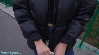Public Agent Alyssa Bounty Basement Anal Fuck After Hitchhiking